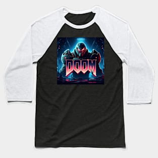 Cyber Doom Guy Baseball T-Shirt